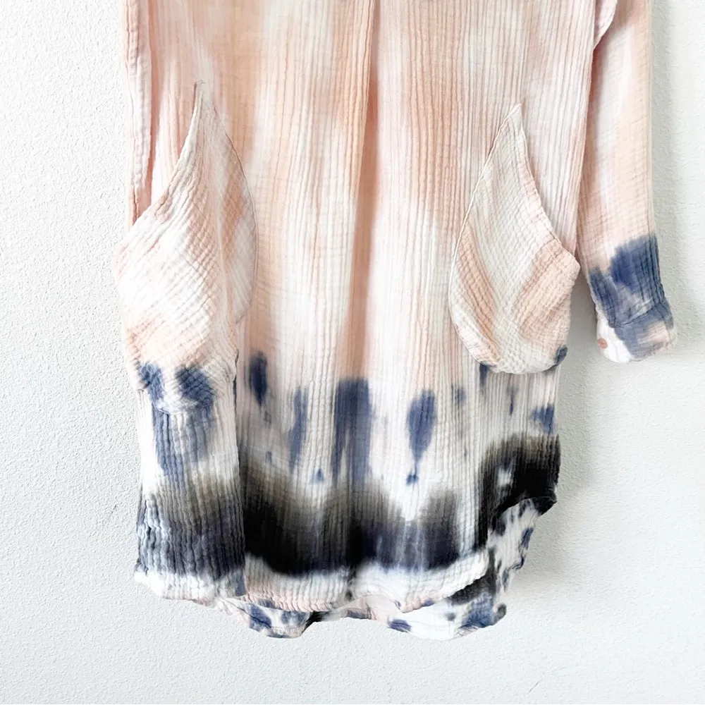 Young Fabulous & Broke Sammy Shirt Dress in Midnight Market Wash - Image 5