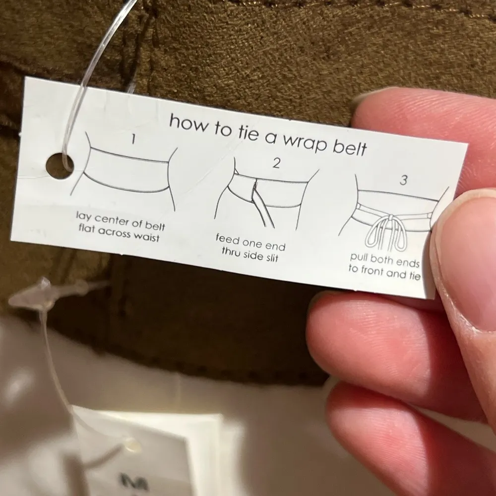 BNWT Target Women’s Faux Suede Brown Cognac Belt - Image 7