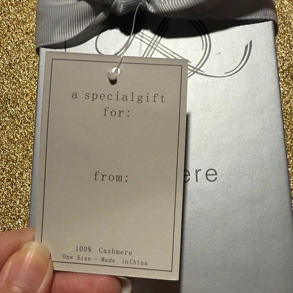 Louisa Pepini Cashmere Gloves Gift Box Black - Image 4