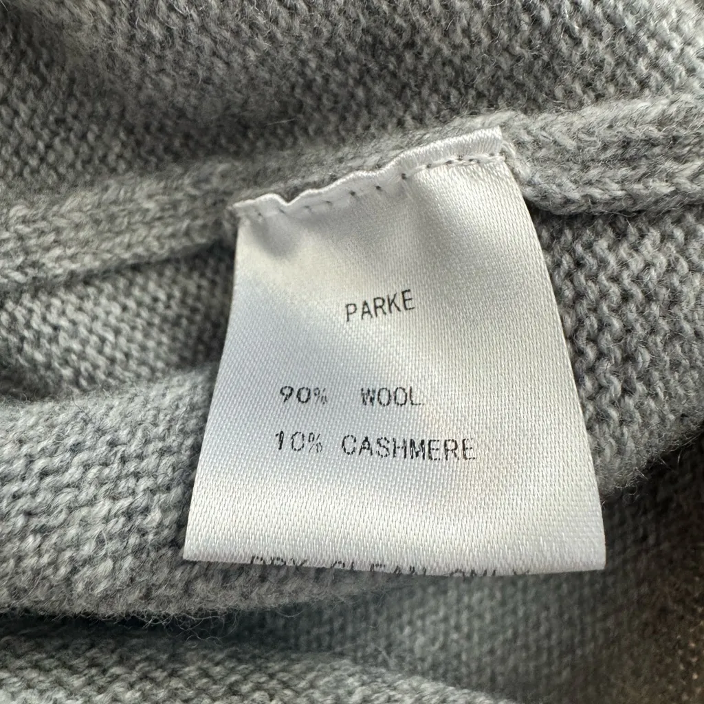 PARKE Wool Cashmere Blend Rollneck Sweater in gray XS - Image 4