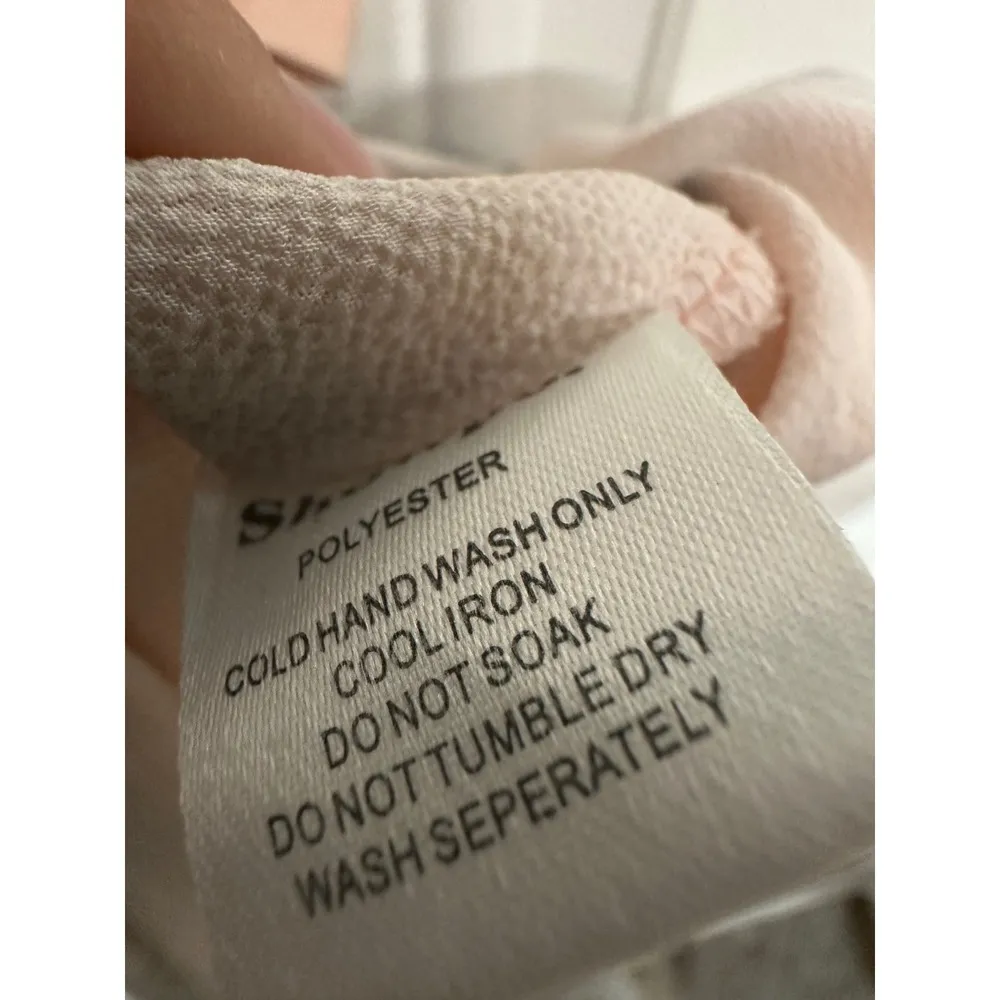 Showpo Pink Floral Maxi Dress Size US 0 Side Slit Halter Cutout Tie Back - Image 5