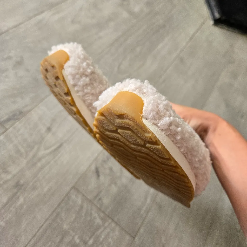 Toms Alpargata Resident Natural Faux Shearling Slip On Low Top Fashion Sneakers - Image 6