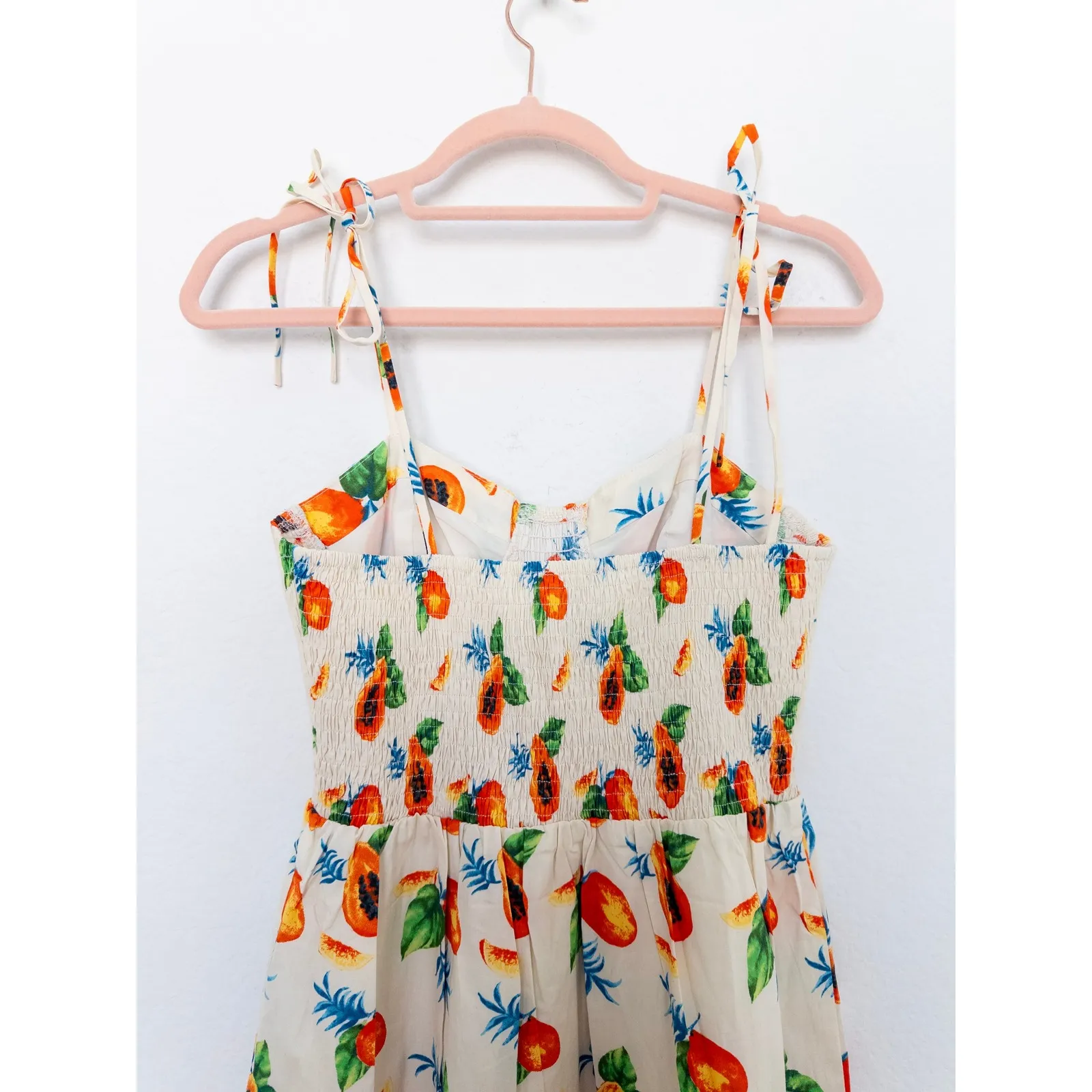 Forever‎ 21 Womens Dress Size S Fruit Print Sundress Cottage Summer Babydoll - Image 6