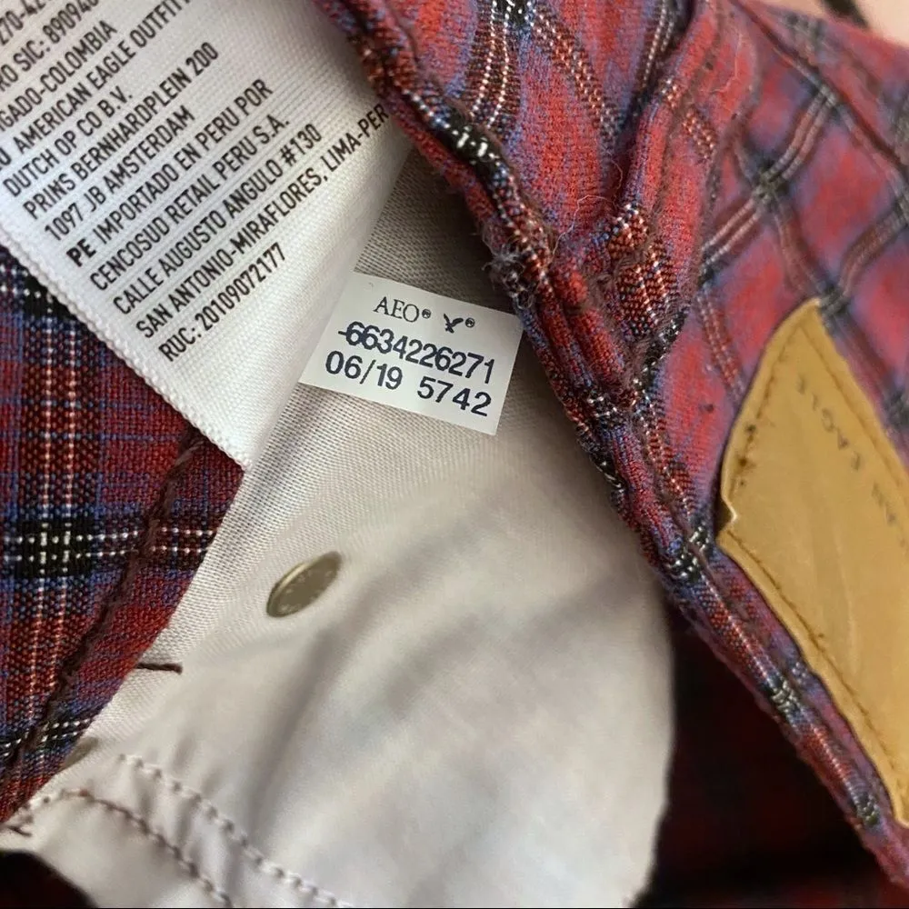 AEO American Eagle Outfitters Plaid Hi-Rise Mini Skirt Sz 6 - Image 8