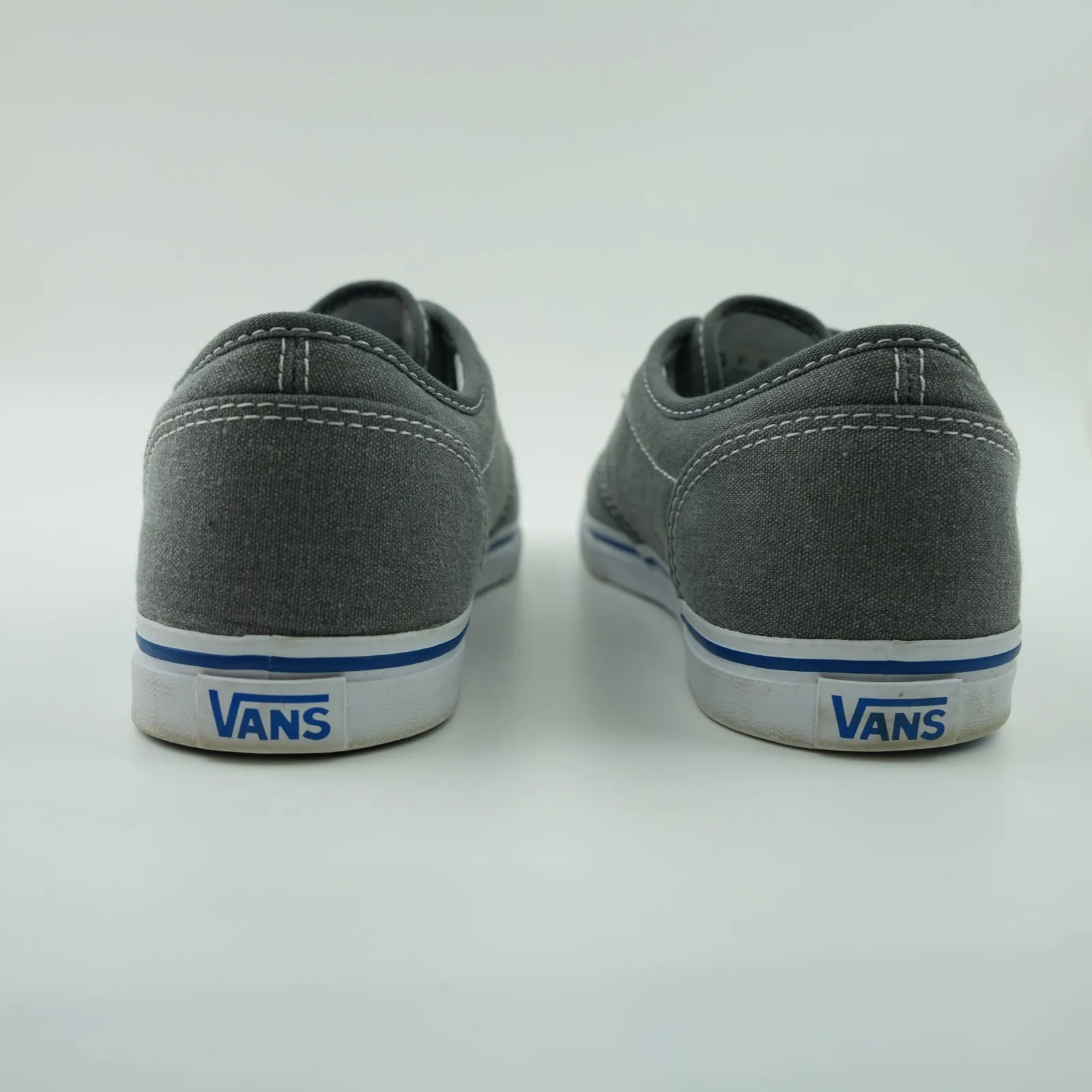 Vans Shoes Womens 7.5 M Grey Blue Atwood Low Tops Canvas Sneakers Lightly Worn - Image 8