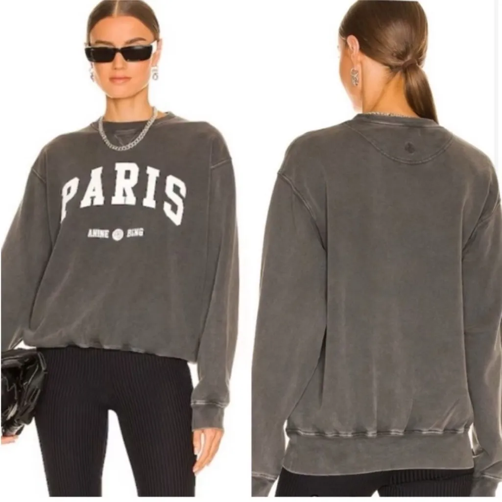 Anine Bing Paris Sweatshirt Size XS - Image 2