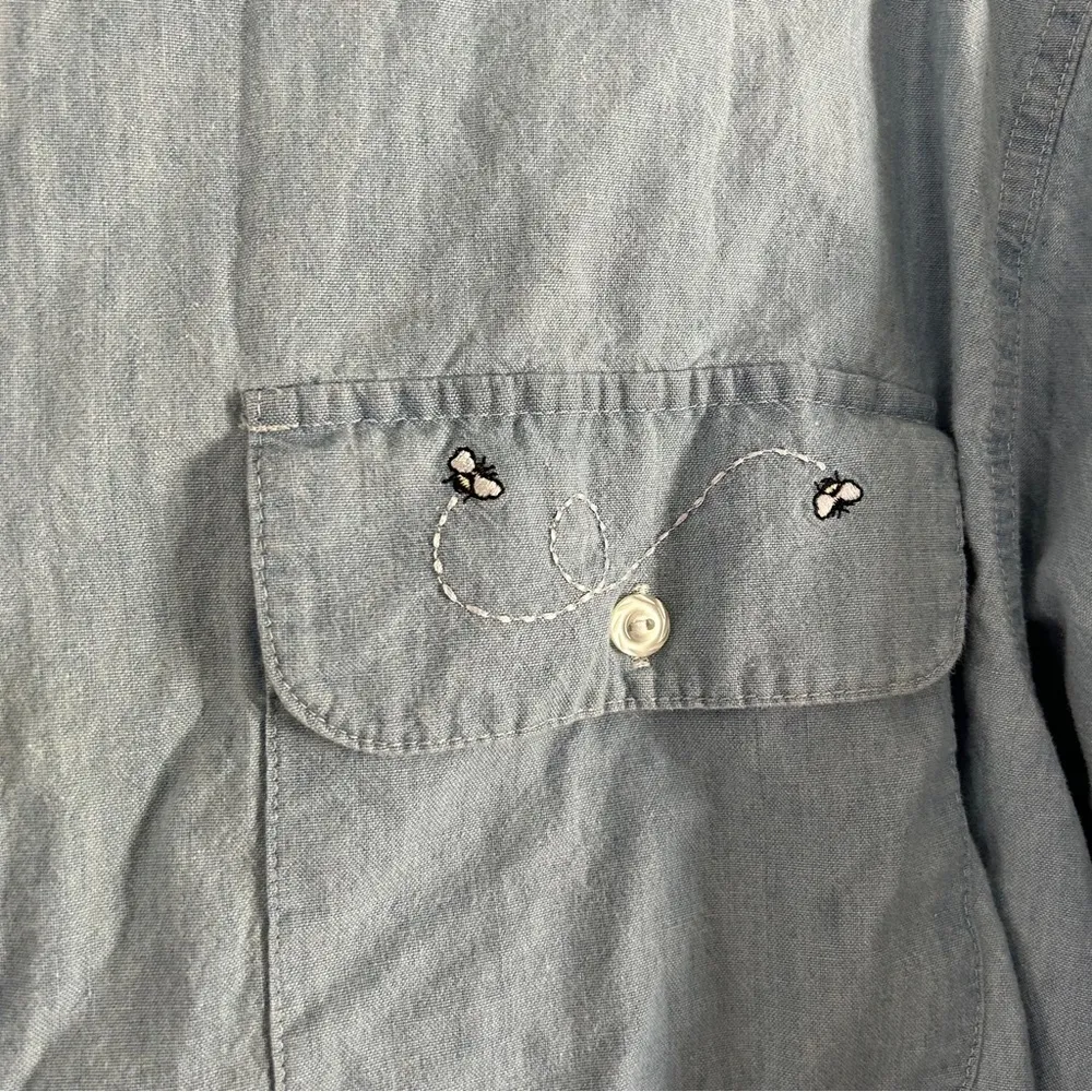 The Disney Store Vintage Denim Button Down Winnie the Pooh Casual 90s XL - Image 5