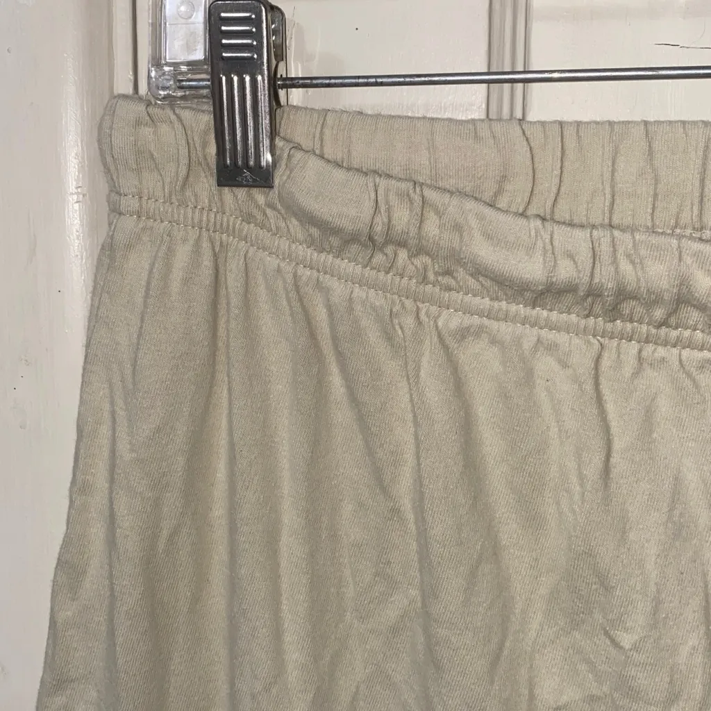 Vintage Tigertail Clothing By Jeré Cream Pajama Loungewear Pants With Front Tie Size L - Image 4