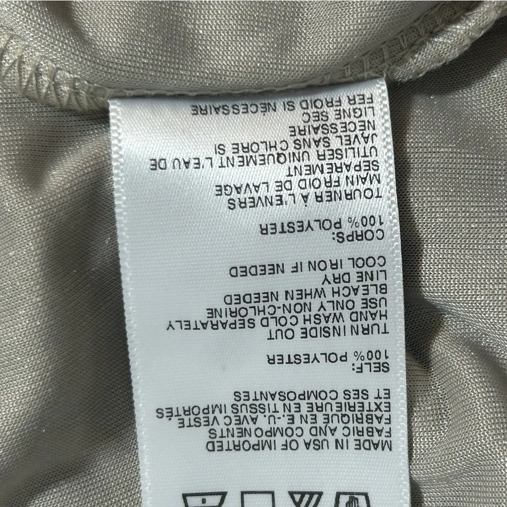 Silence + Noise Crushed Velvet Off Shoulder Creme Top Size L NWT - Image 9