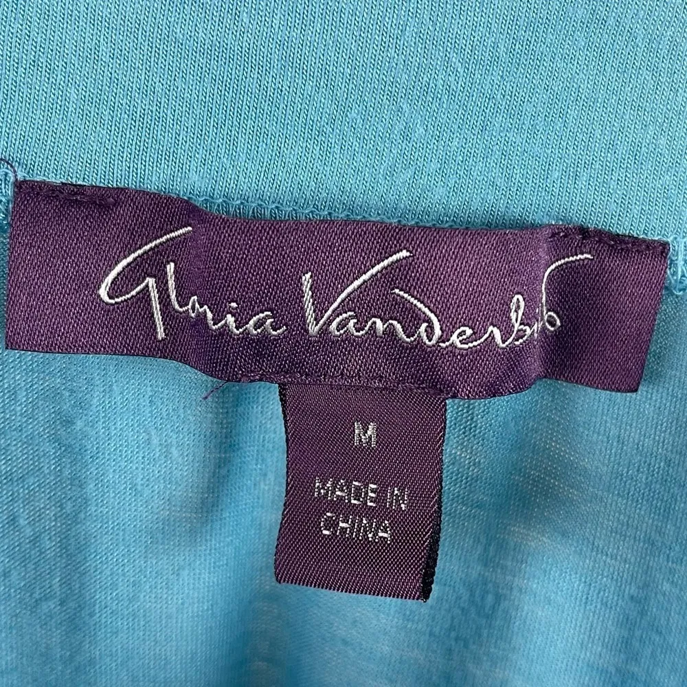 Gloria Vanderbilt Women's Medium Pastel Blue Maxi Skirt Elastic Waist Spring - Image 3