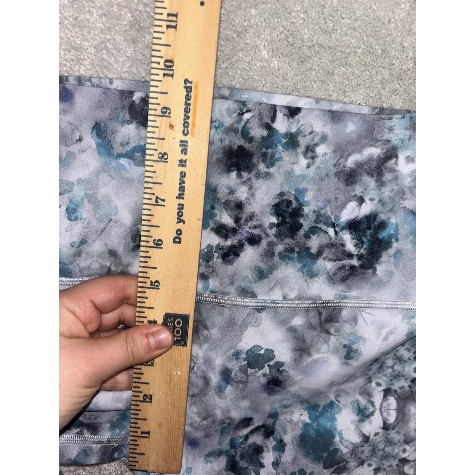 Lululemon Align Pant 28" Kaleidofloral Multi Size 4 High Waist Athleisure Blue - Image 9