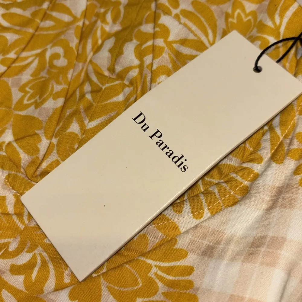 Du Paradis crop patterned tank top size Medium Yellow - Image 6