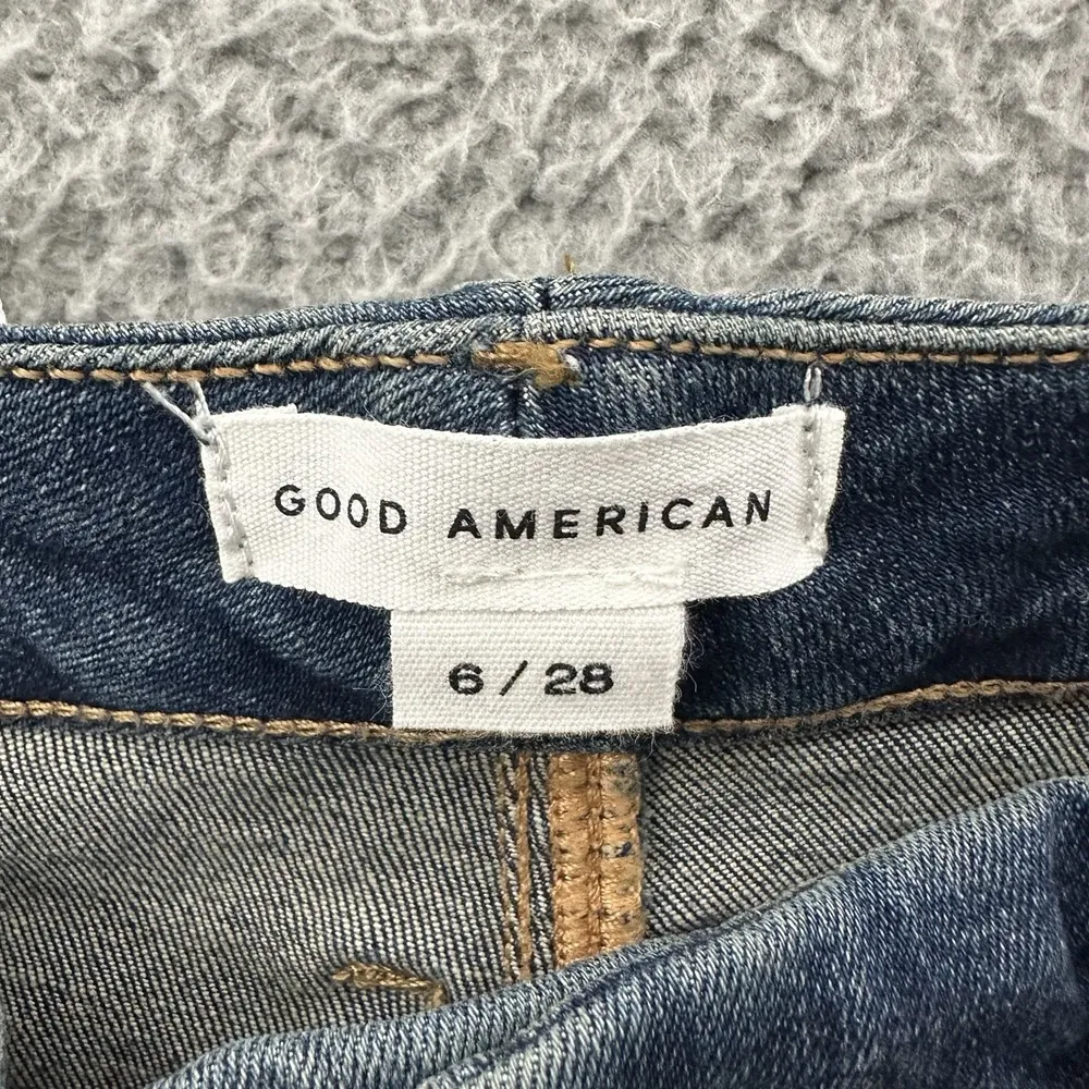 NWT Good American Good Legs Skinny Jeans Mid Rise Organic Cotton Women 6/28 x 28 - Image 5