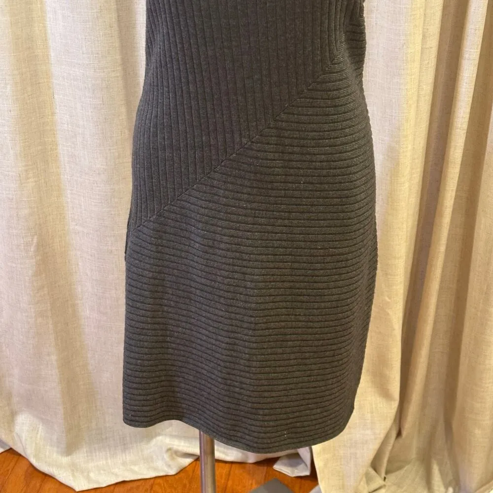 Athleta Grey Knit Sleeveless Sweater Dress sz M Ananada Dress - Image 11