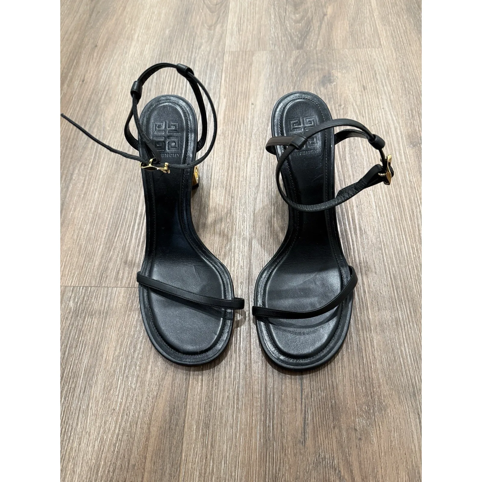 Givenchy‎  G Cube Sculptural Heel Leather Sandals size 40 - Image 3