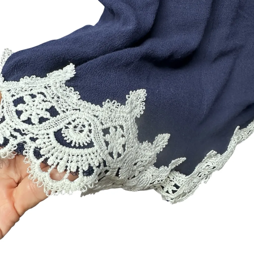 A'gaci Midnight Blue Barely There Cheeky Romper Lace  trim  Medium - Image 7