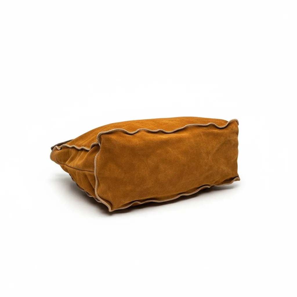 Rare: Tylie Malibu ♔ Ltd Ed Hand Painted Flower Strap Apache Bag ♔ Caramel Suede Brown - Image 5