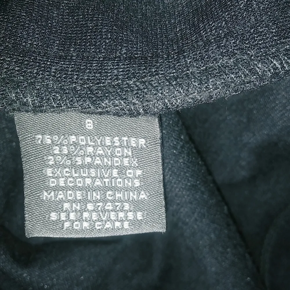 Taylor 8 Sleeveless Shift Dress Fitted in Gray Black Workwear - Image 6