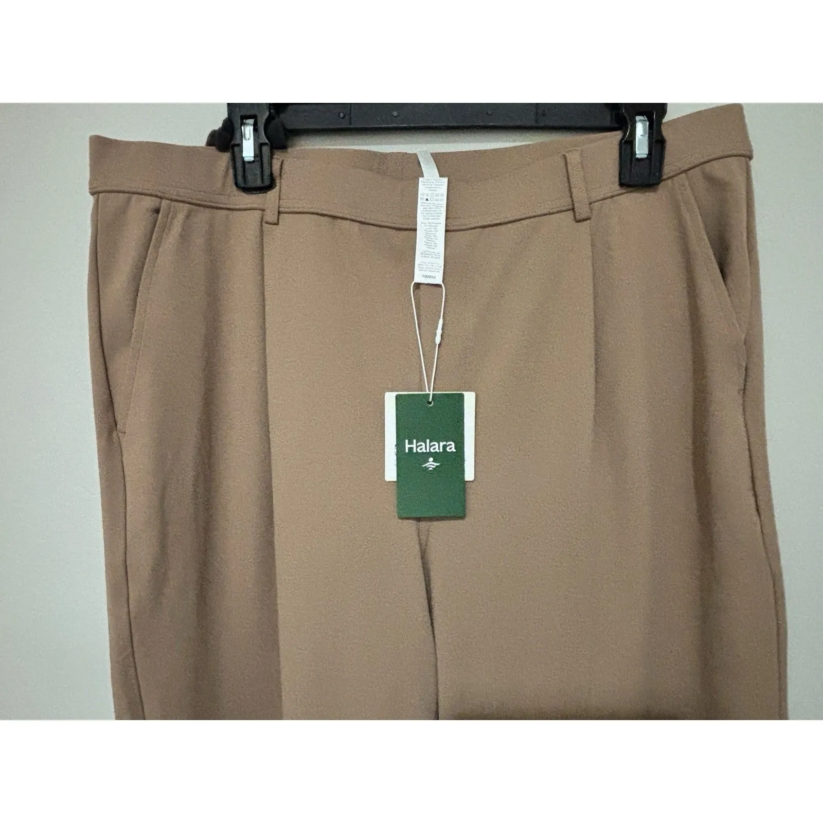 NEW Halara Flex Women's High Waisted Side Pocket Trousers Pants XL Beige - Image 6