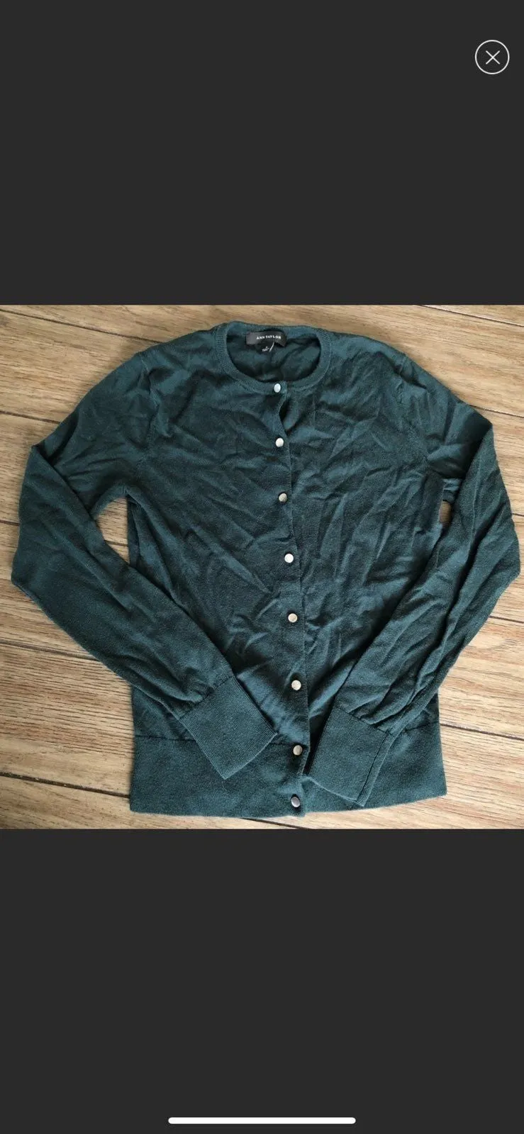 Ann Taylor small green cardigan - Image 4