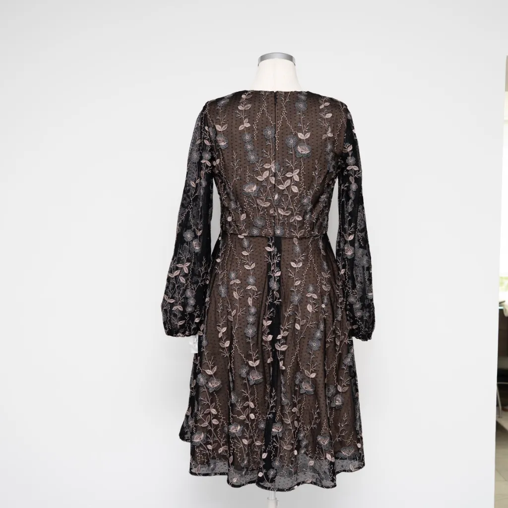 Dress The Population – Sabrina Floral Embroidered Dress - Image 3
