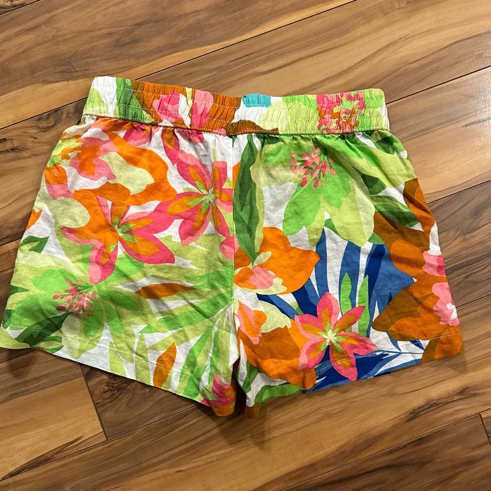 Future Collective Floral Muti Colored Women’s Shorts NWT. Orange - Image 5