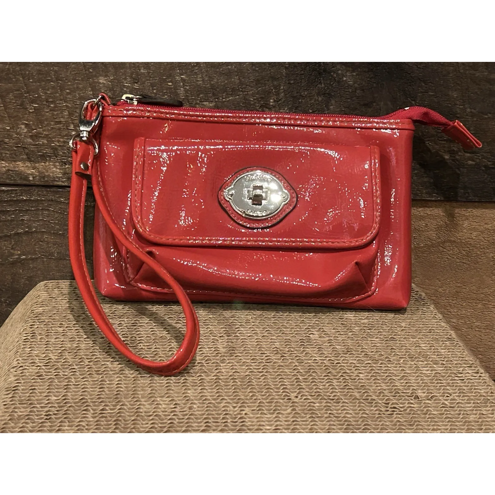 Franco Sarto Red Mini Purse‎ Clutch Wristlet - Image 4