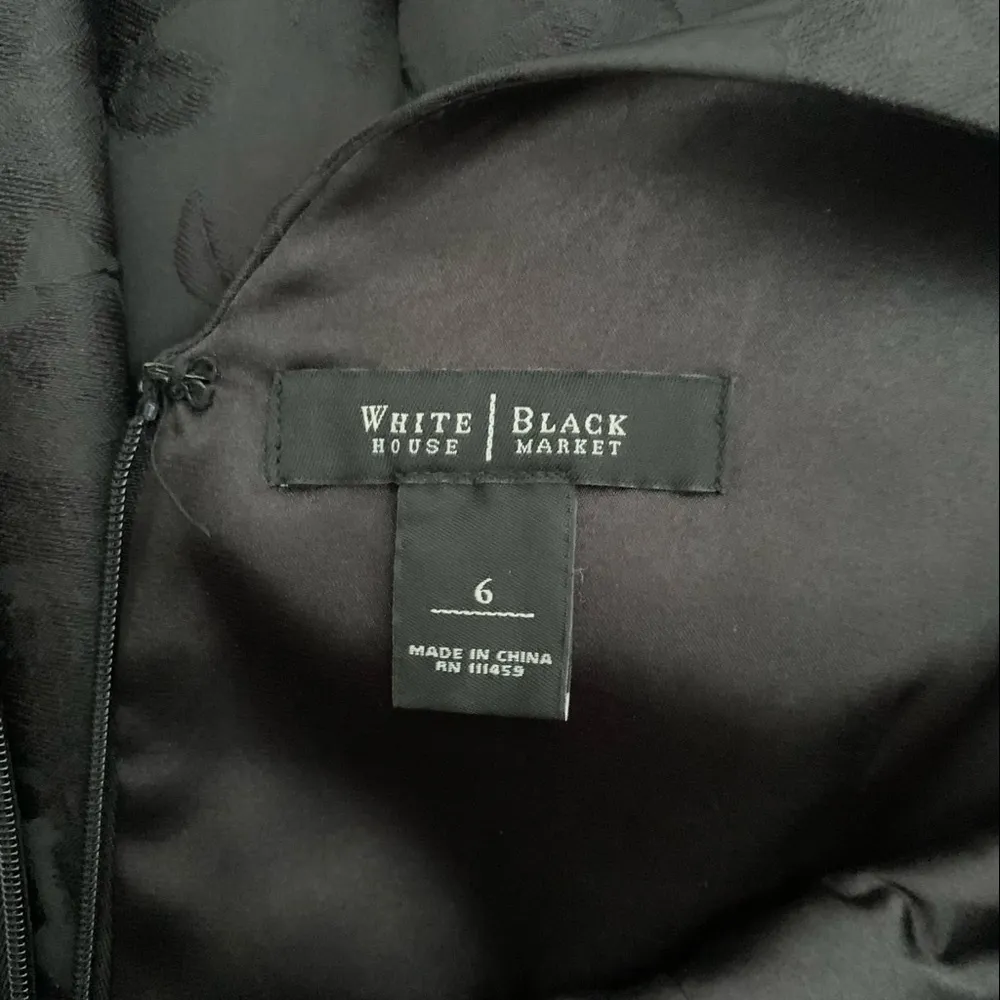WHBM WHITE HOUSE BLACK MARKET Black Dress Sz: 6 - Image 8