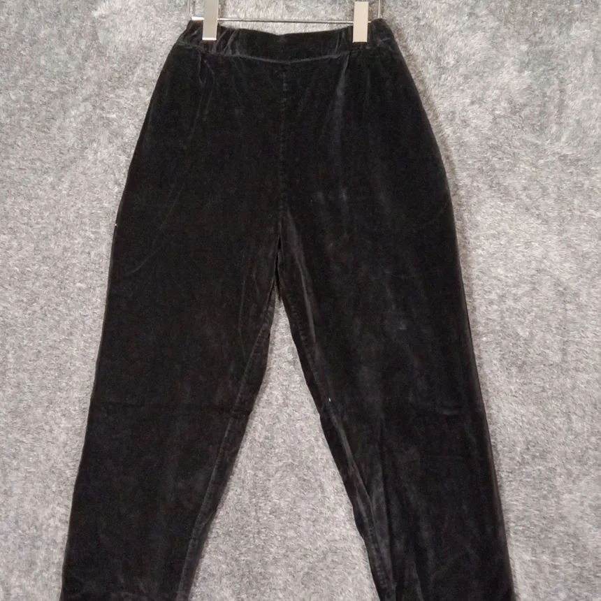 CP Shades Vintage Crushed Velvet Womens Pants Lagenlook Dark Romantic  S - Image 4