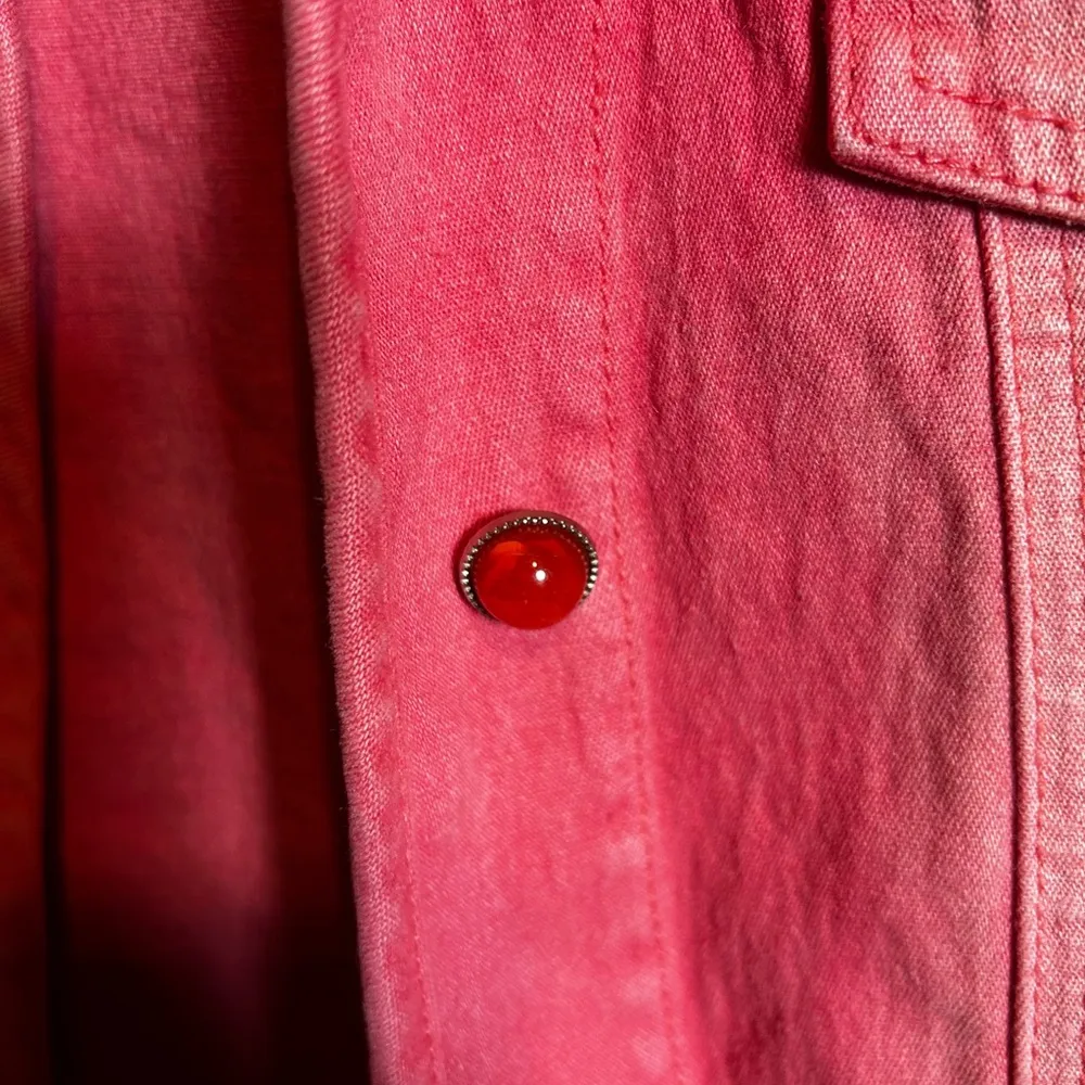 DH2 by Diane Gilman Embellished Pink Denim Jacket womens size 1X‎ studded - Image 8