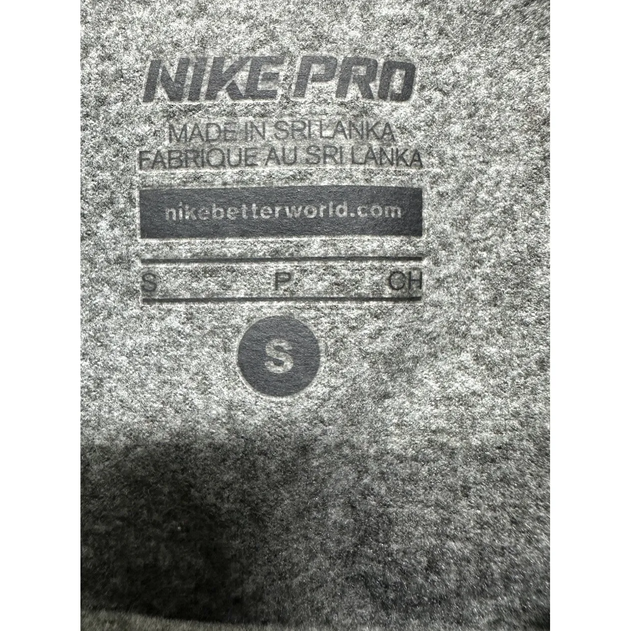 Nike Pro Dri-Fit Womens Long Sleeve T-Shirt Heather Gray Thumb Holes Size S Logo - Image 12