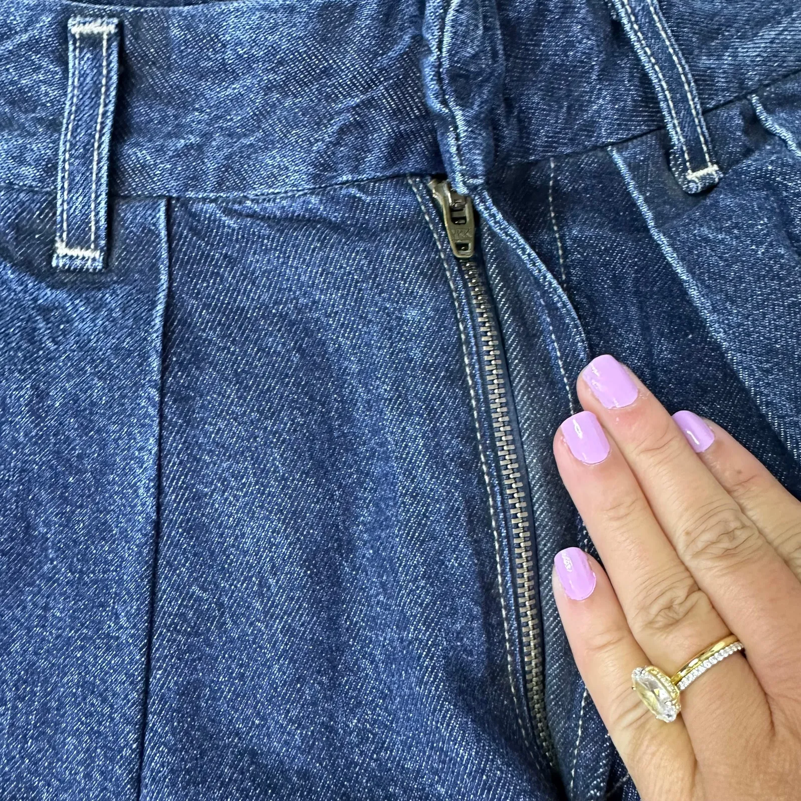 Citizens of Humanity Petra Pleated Wide Leg Jeans in Eden  Size 23 - Image 6