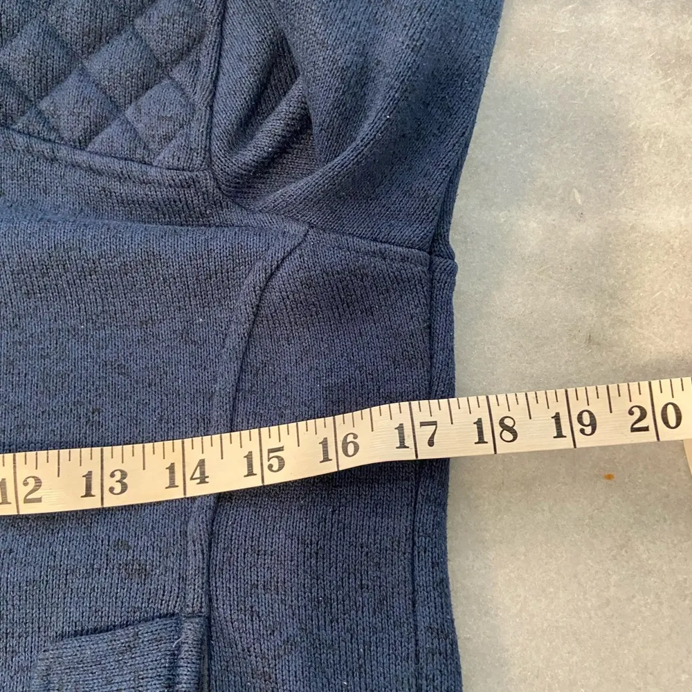 Eddie Bauer Size M Sweater Fleece Full Zip Hooded Quilted Mock Neck Jacket - Image 13