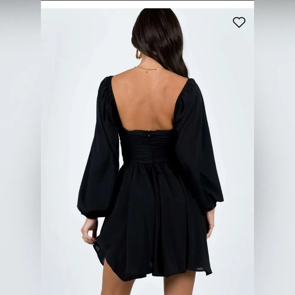 Women Princess Polly Barret Long AsymmetricaL SLEEVE MINI DRESS BLACK Size‎ 8 - Image 2