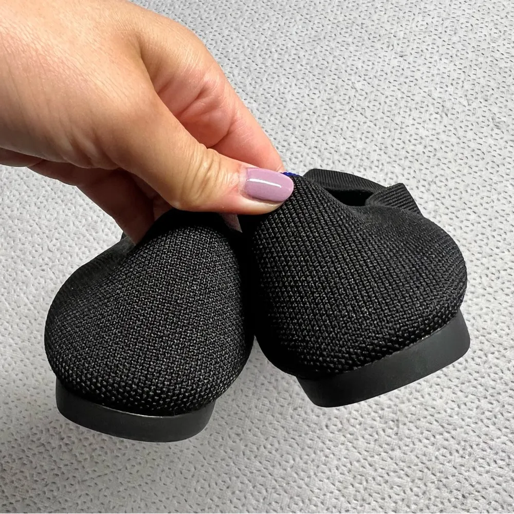 Rothy’s The Point in Black Solid EUC - Image 4