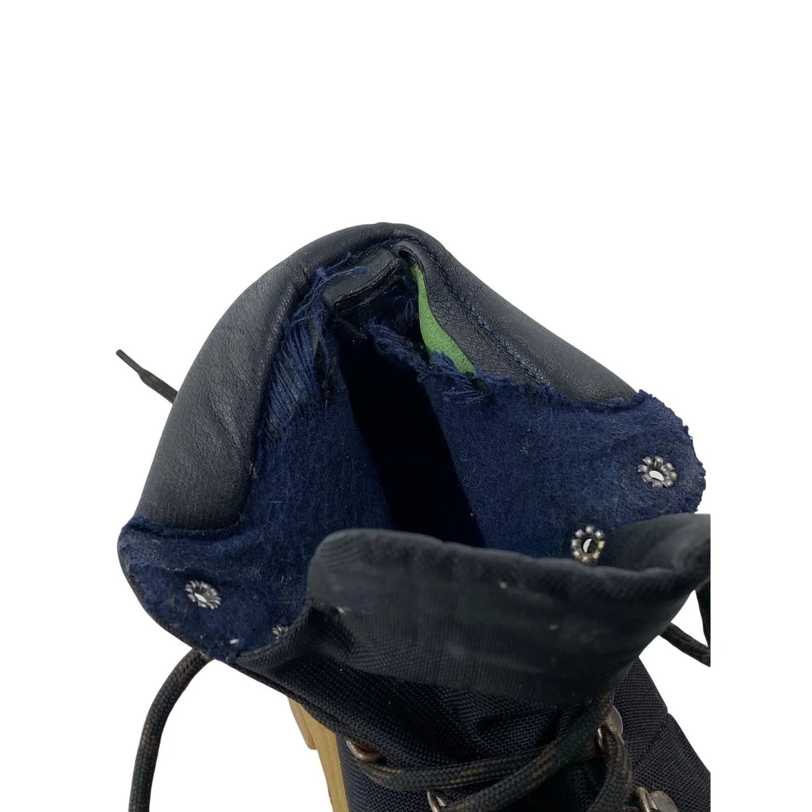 Alice + Whittles Black Lace Up Round Toe Lace Up Hiking Ankle Boots Size 7.5 - Image 7