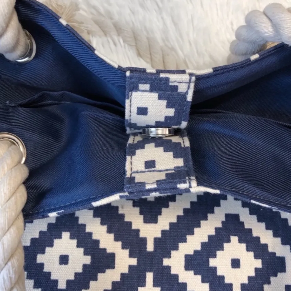 Summer & Rose Navy Diamond Tote Bag - Image 9