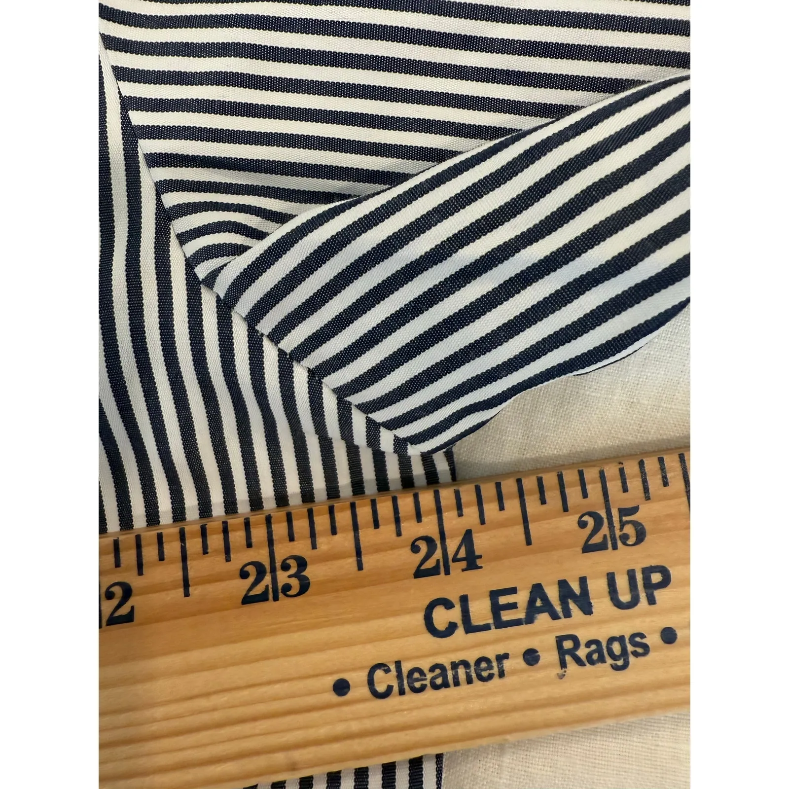 NWT Bohme Long Sleeve Button Up Shirt Embezzled Pearl Striped Blue Women's Small - Image 4