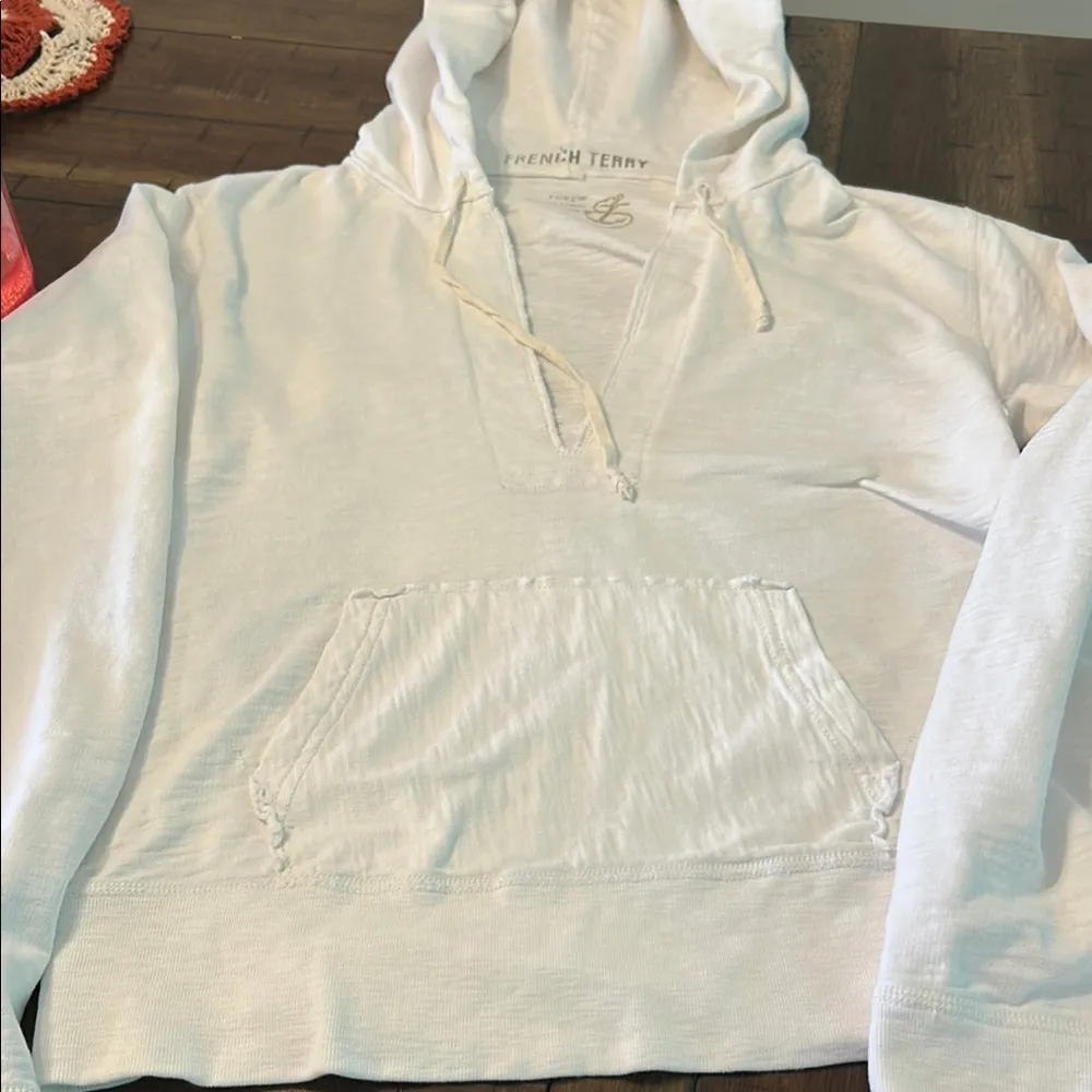 J. Crew Cream French Terry Pullover - Image 3