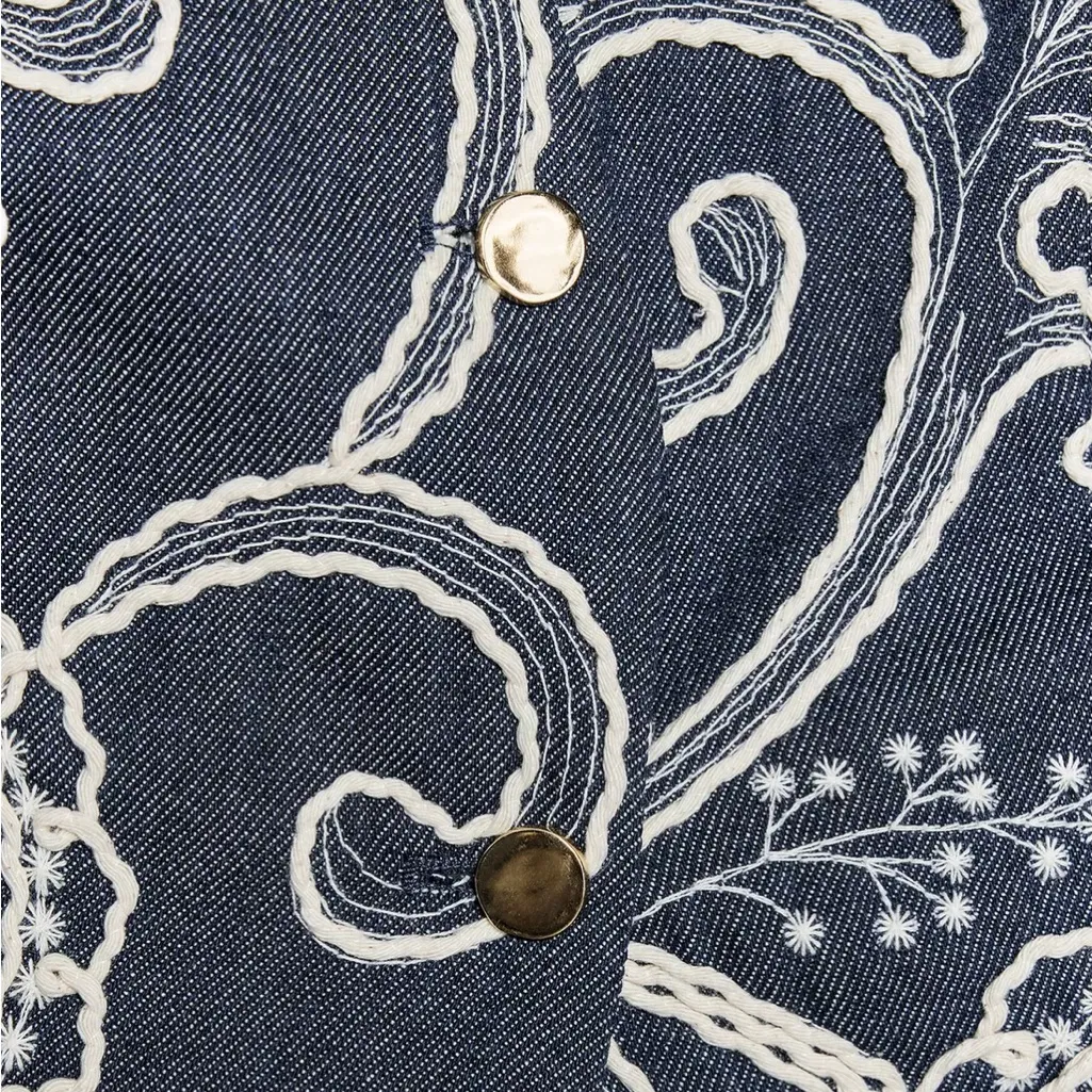 ZARA Embroidered Cropped Vest Top - Image 7