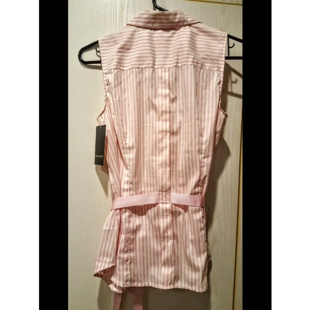 💕ZARA💕 Sleeveless Blouse with Satin Bow - Image 7