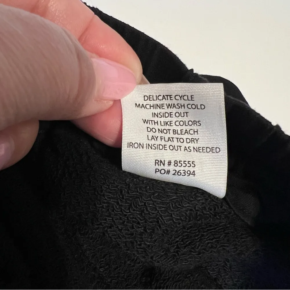 Anthro Pistola Sweatpants straight leg, pull up sweatpants, pockets black XL - Image 12