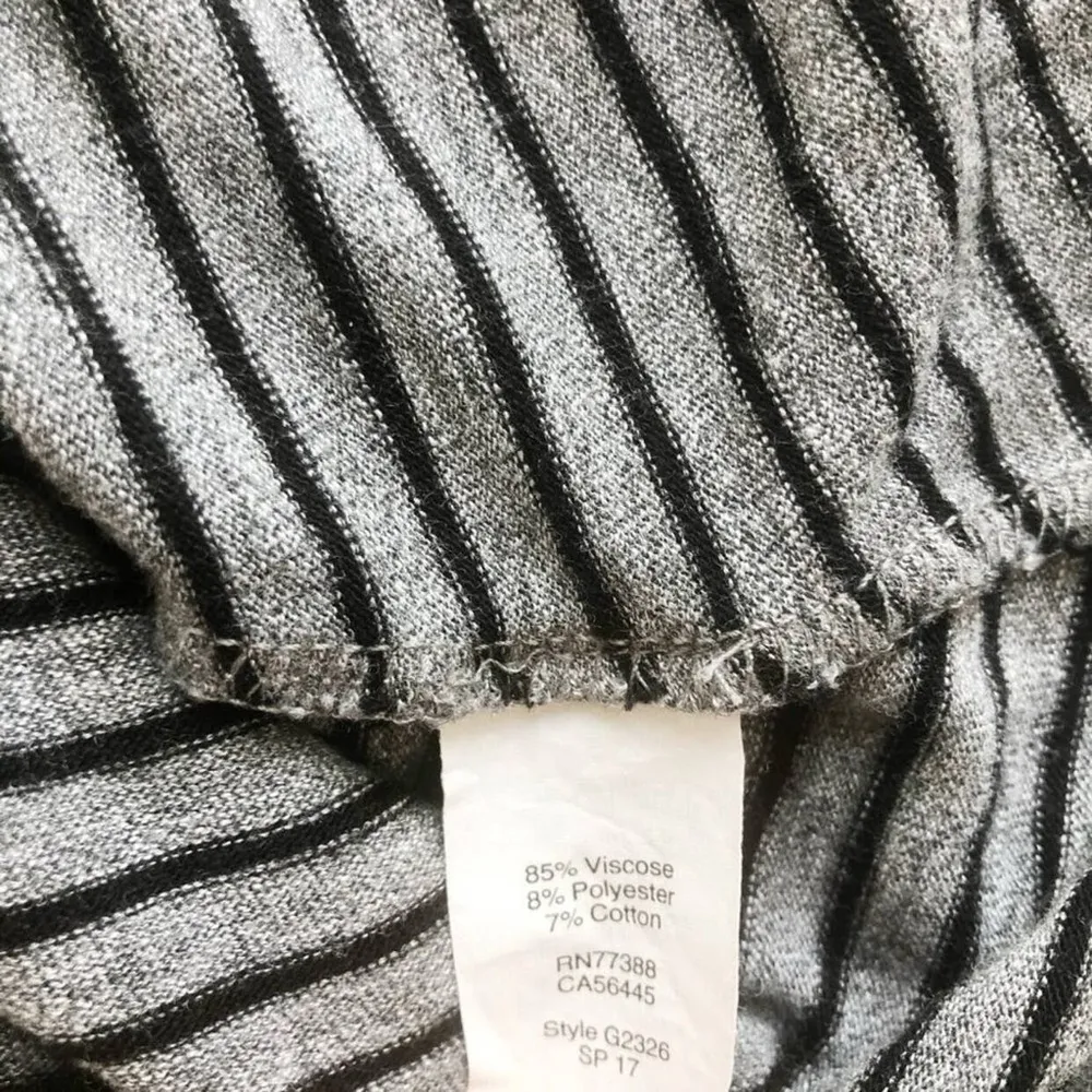 Madewell Highpoint Tank Dress Gray Black Stripe Size Small - Image 6