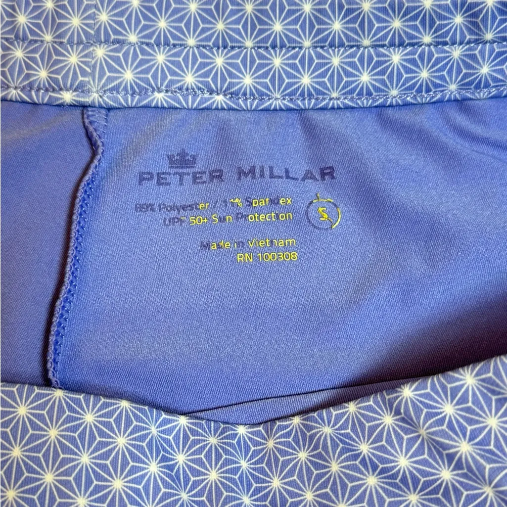 Peter Millar Blue Geometric Mini Skirt - Image 5