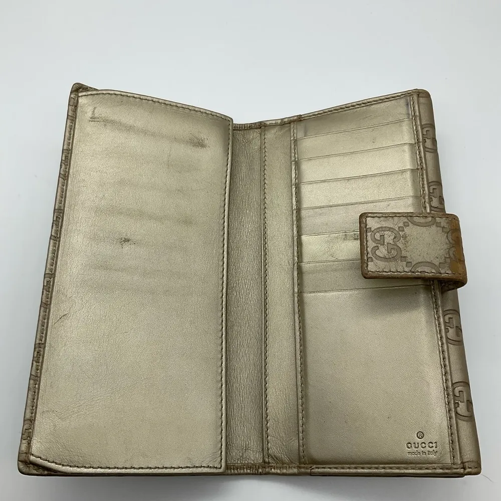 GUCCI LEATHER LONG WALLET - Image 10