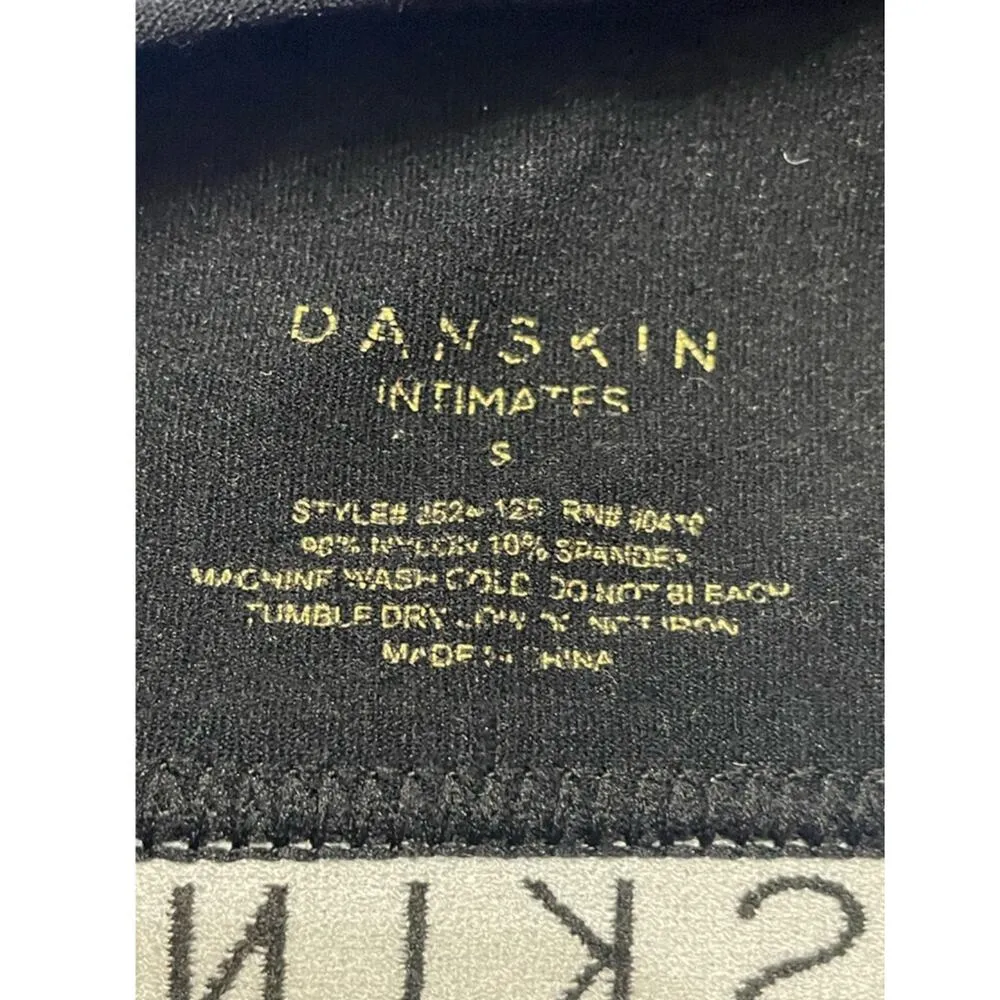 Danskin Sport Bra Adjustable Thin Strap Stretch Scoop Neck Straight Back Black S - Image 7