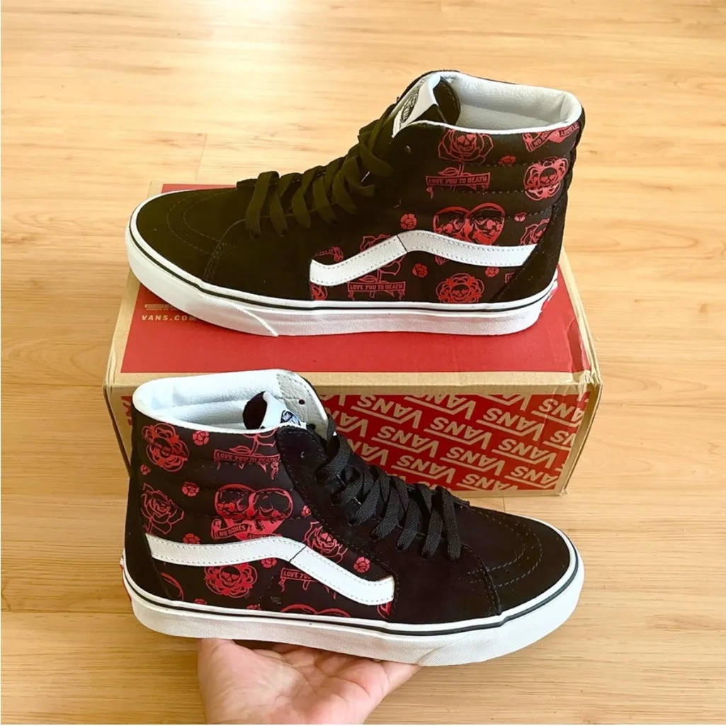 Vans SK8 Hi "LOVE YOU TO DEATH"
Women 9.5 US Mens 8.0 US - Image 3