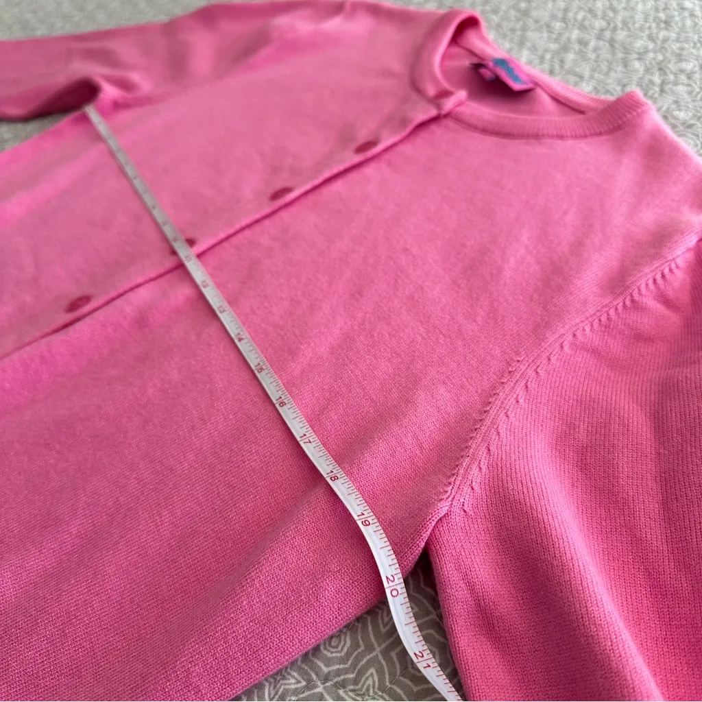 Edikted Bright Pink Cardigan Sweater Size L - Image 6
