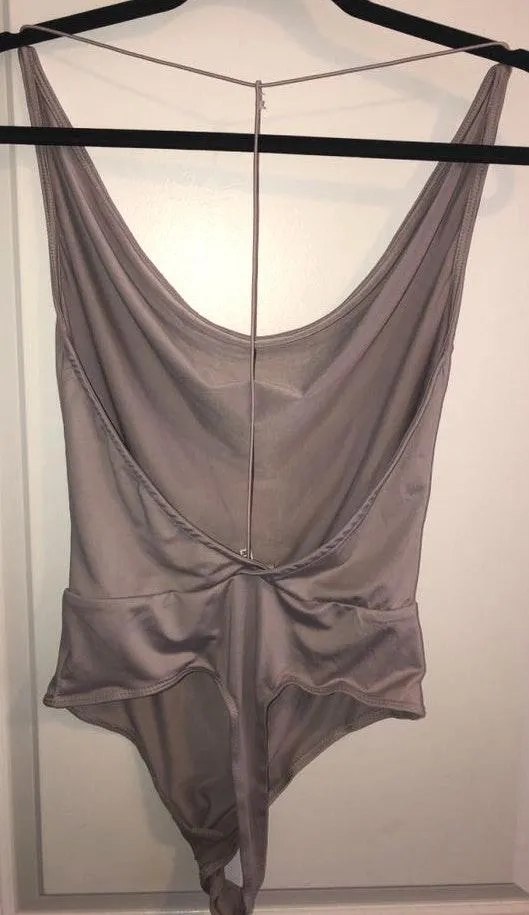 Tobi Silky Cowl-Neck Lavender Bodysuit - Image 4