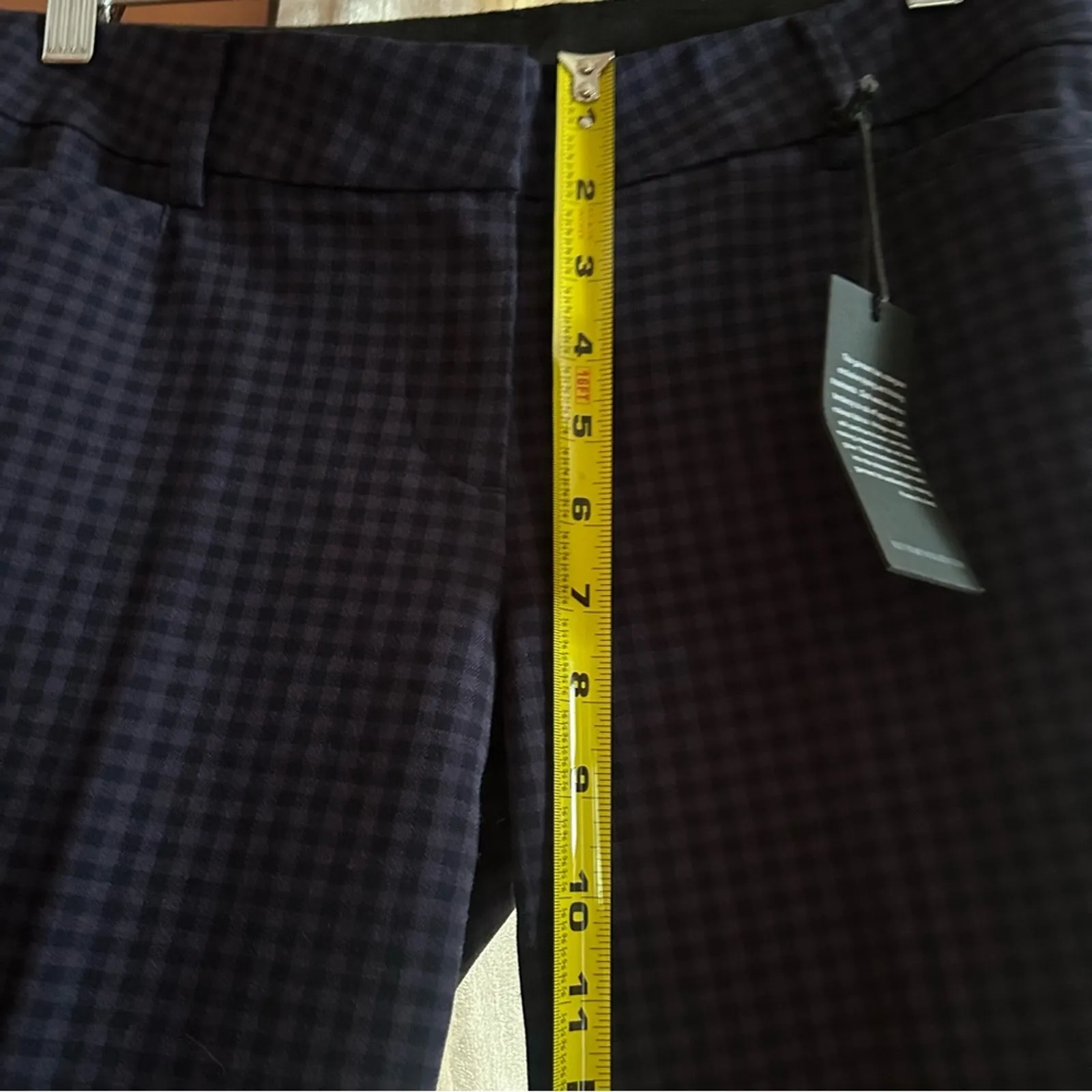 Kut from the Kloth Checker Dress Pants Trousers‎ Purple Black Gingham NWT Size 2 - Image 7